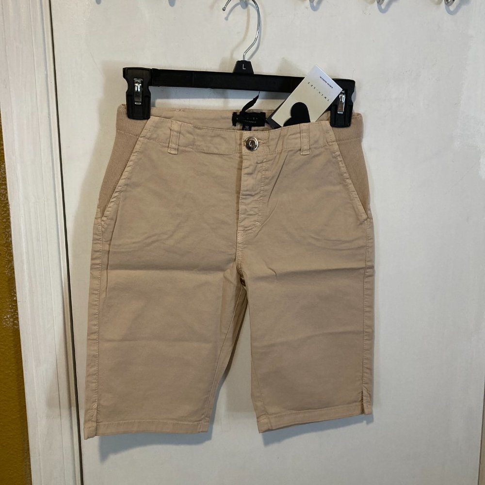 Twin Set junior ladies youth sizes heart bottom lightweight khaki uniform shorts